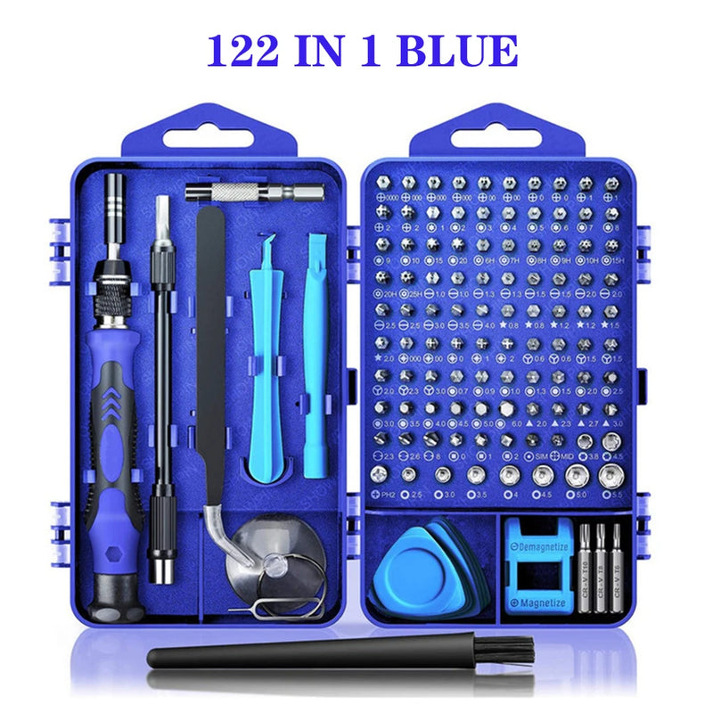 Conjunto de chave de fenda magnética torx phillips, kit de brocas wozobuy com removedor de chave elétrica, ferramentas para reparo de telefone e pc