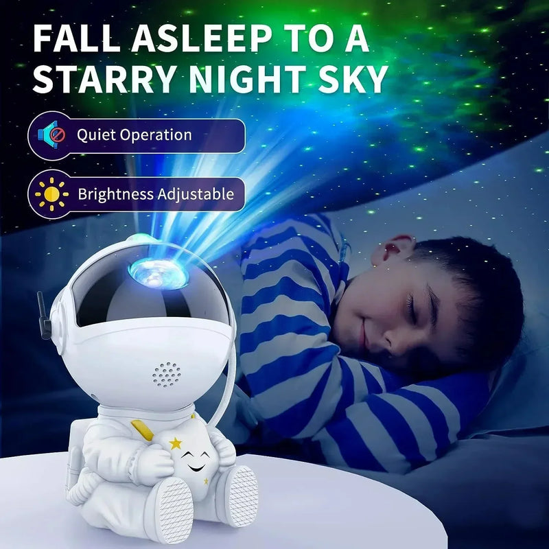 Projetor de Estrelas Galaxy Night Light Astronauta Projetor Espacial Nebulosa Estrelada Lâmpada LED de Teto para Quarto, Decoração de Casa, Presente para Crianças